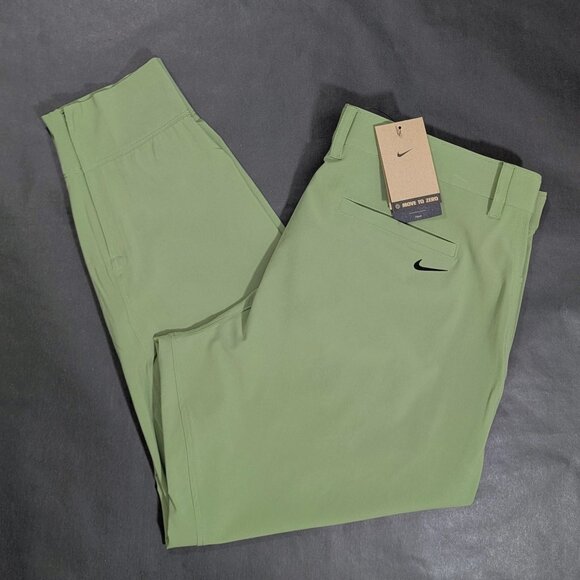 $110 Nike Tour Repel Golf Jogger Pants Oil Green Standard Fit Men`s Size 38 40 - Picture 1 of 14